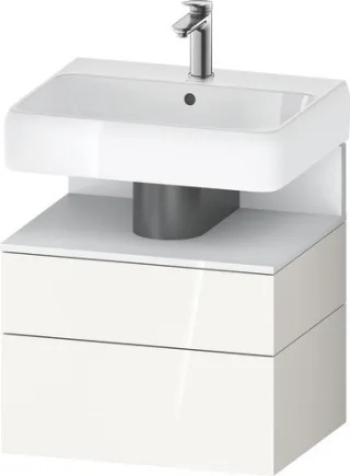 Duravit Qatego Waschtischunterbau wandhängend Weiß Hochglanz 590x470x590 mm - QA4393018220010 QA4393018220010