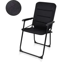 yourGEAR Klappstuhl Campingstuhl Lipari 3D Mesh gepolsterter Klappstuhl Stuhl Gartenstuhl