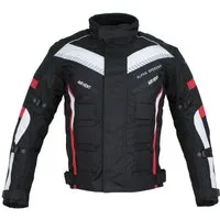 Alpha Speeds Motorradjacke Herren Motorrad Biker Textil Jacke Wasserdicht Jacke mit Protektoren Belüftungssysteme, Innenjacke ist trennbar: All Season, SLIM Rot