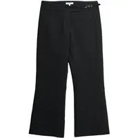 Bhoem Caprihose BHOEM Ausgestellte Cropped-Hose mit Schnalle (1-tlg)