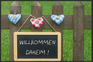 Fussmatte Willkommen Daheim 4785 | Größe: 60 cm x 45 cm