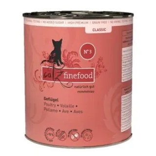 Catz finefood Nassfutter Katze Classic Adult No. 3 Geflügel 24x800 g