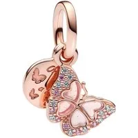 Pandora Charm Schmetterling ROSE-782555C01, Schmetterling, Rosa, Rosévergoldet, Zirkonia
