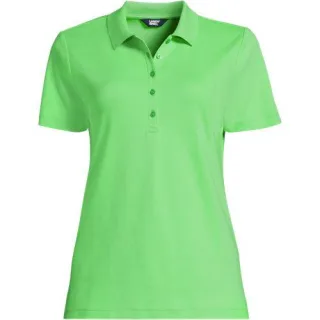 Supima Polo-Shirt für Damen, Damen, size: regular, Gelb, Baumwolle, by Lands' End