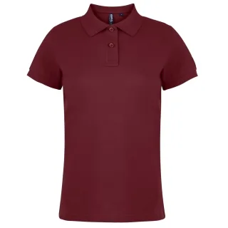 Asquith & Fox - Unifarbenes Poloshirt - Damen (Bordeaux)