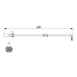 Bosch Warnkontakt f?r Bremsbel?ge Audi A6 A8 Q5