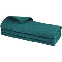 Engelland Geschirrtuch Poliertuch, (Vorteils-Set, 3-tlg., Waffel-Pique), 100 % Baumwolle, integrierte Aufhängeschlaufe, 70 x 50 cm