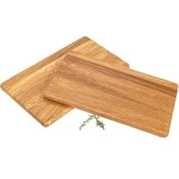 Holz Frank Frühstücksbrett Frühstücksbrettchen 4er Set aus Eiche geölt - 26 x 15 x 1,2 cm, Holz, Europäische Eiche, Maße ca. 26 × 15 × 1,2 cm, Mit Bio Leinöl behandelt