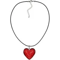 Firetti Herzkette Schmuck Geschenk Transparent red heart