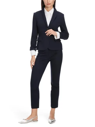 Marc Cain Essentials - Leichter Blazer aus feinem Jersey midnight blue - Gr. - 36