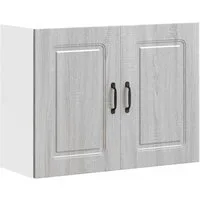 vidaXL Schrankmodule Küchen-Hängeschrank Kalmar Grau Sonoma Holzwerkstoff