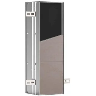 Emco Asis Plus Bürstengarnitur Modul 975611009 Anschlag rechts/links, Unterputzmodul, befliesbar