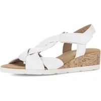 Gabor Malta Keilsandalette Sommerschuh, Riemchensandale mit weichen Bandagen, G-Weite