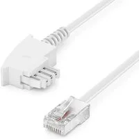 deleyCON deleyCON 15m TAE Anschlusskabel Routerkabel TAE-F auf RJ45 Stecker LAN-Kabel