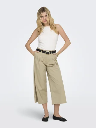 ONLY - ONLTANNY MW PLEAT CULOTTE PANT CC PNT - Gr. - M