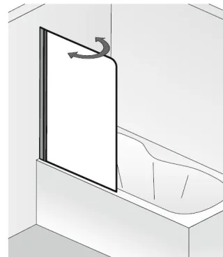 HSK Favorit Nova Badewannenaufsatz 1-teilig 165080
