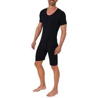 Normann Pyjama Pflegebody kurzarm - UNISEX - mit Beinreißverschluss