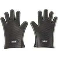 7017 Silikon-Grillhandschuhe schwarz, Größe 9