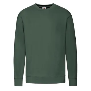 Fruit of the Loom - Sweatshirt für Herren angesetzte Ärmel (Flaschengrün)