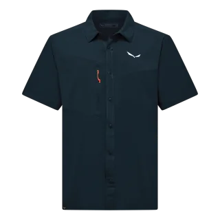 SALEWA - Puez Kurzarm Hemd Herren - Blau (Gr.56)