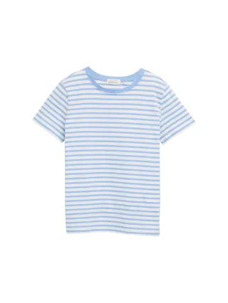 Denim Tom Tailor - T-Shirt mit Streifenmuster white light blue stripe - Gr. - XS
