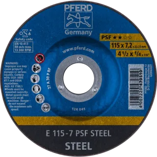 PFERD TOOLS Schruppscheibe E Universallinie PSF STEEL für Stahl - 62011634