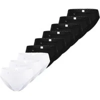 sloggi Tai-Slip 9er Pack 24/7 Cotton Lace (Spar-Set, 9-St) Tai Slip - Baumwolle - Atmungsaktiv - Perfekter Sitz