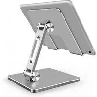 POPOLIC Tablet-Halterung verstellbarer, zusammenklappbarer Tablet-Ständer Tablet-Ständer, (Desktop-Tablet-Ständer aus Aluminium mit zweiachsigem Tablet-Ständer, 1-tlg., bis zu 13 Zoll Tablet-Ständer)