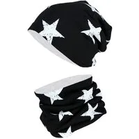 TupTam Beanie TupTam Unisex Kinder Beanie Mütze Schlauchschal Set