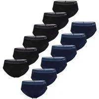 VIP Slip Premium Jersey Stretch - 12er Set - klassische Unterhosen (12-St) Unterwäsche Männer Herren Uni Baumwoll-Mix (95% Baumwolle) 12-Pack