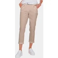 GOLDNER 7/8-Caprijeans Baumwollhose mit Formbund Jerseyhose mit Taschen, Zierreißverschlüssen und 7/8-Länge