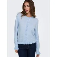 JDY Strickjacke JDYLETTY L/S ON FRILL CARDIGAN KNT NOOS