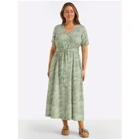 Sheego Etuikleid Kleid Kurzarm