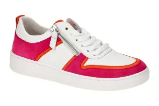 Gabor 43.340.20 Damen Sneaker Halbschuhe wei?/pink/ orange Best Fitting