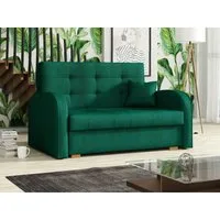 MIRJAN24 Schlafsofa Viva Gold II, mit Bettkasten und Schlaffunktion, 2 Sitzer Polstersofa inkl. Kissen, Wohnlandschaft
