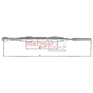 Metzger Handbremsseil hinten BMW 3er E30