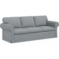 vidaXL Sofa Sofa Hellgrau 215 x 82 x 80 cm Stoff, 1 Teile