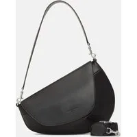 Liebeskind Berlin Schultertasche Oval Shoulder-Bag M, Geräumige Schultertasche in Lederoptik mit authentischer Narbung
