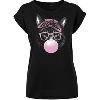 Youth Designz Print-Shirt Coole Katze Damen T-Shirt als Statement oder Geschenk Motiv mit lustigem Print für Frauen