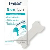 Evolsin Nasenpflaster Evolsin® Anti Schnarch Nasenpflaster I Effektiv schnarchen verhindern (30 St), Erleichtert das Atmen, Reduziert Schnarchen, Erweitert die Nasenhöhlen