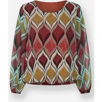 heine Klassische Bluse Druckbluse Langarm
