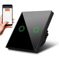 Maclean Smarter Lichtschalter, Steuerung über WiFi-App und Touch-Schalter