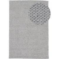 carpetfine Wollteppich Sina, auch als Läufer, rechteckig, Höhe: 14 mm, Handweb Teppich, reine Wolle, meliert, handgewebt, weich & kuschelig