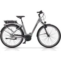 Airtracks E-Bike Cityrad 28" E-Bike Damen City Bike CR V-Tron Rack BOSCH ACTIVE LINE, 7 Gang SHIMANO NEXUS 7 mit Rücktrittbremse Schaltwerk, Nabenschaltung, Mittelmotor, 400 Wh, WAVE Trekking Fahrrad Tiefeinsteiger Low Step - 45 50 55cm