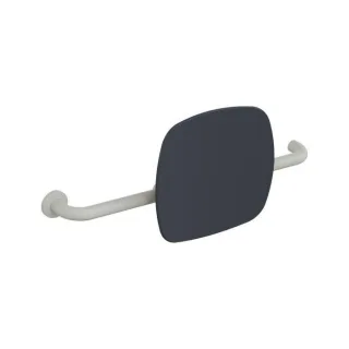 Hewi 801 Rückenstütze 801.51B9262L97 Wandabstand 150mm, Ausführung links, matt, Lehne anthrazitgrau, lichtgrau
