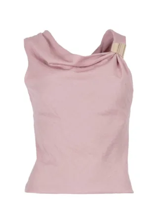 Freebird - Elegantes Top mit asymmetrischem Wasserfallausschnitt pink - Gr. - L