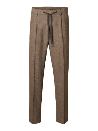 SELECTED MEN - SLH-190 REG TAPERED LEROY WOOL BLND PANT - Gr. - L