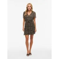 Vila Minikleid VIFALIA V-NECK S/S SHORT DRESS- NOOS Sommerkleid