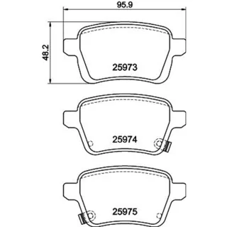 Hella Bremsbel?ge hinten Fiat 500l 8DB355021-441