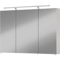 welltime Spiegelschrank Torino, Spiegelschrank, Made in Germany, B: 100 cm Solide Verarbeitung - Dieses Produkt ist in Deutschland gefertigt
